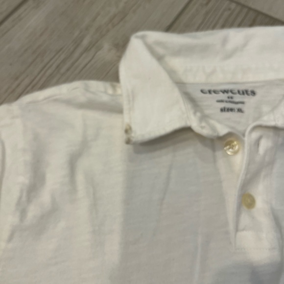 Crewcuts Boys Short Sleeve Polo Shirts Size XL Lot of 4: 1 navy and 3 white - Picture 8 of 9